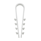 Schnabl - Klammer feste Ø 8-28mm for rør og kabel på betong , DKS Hvit