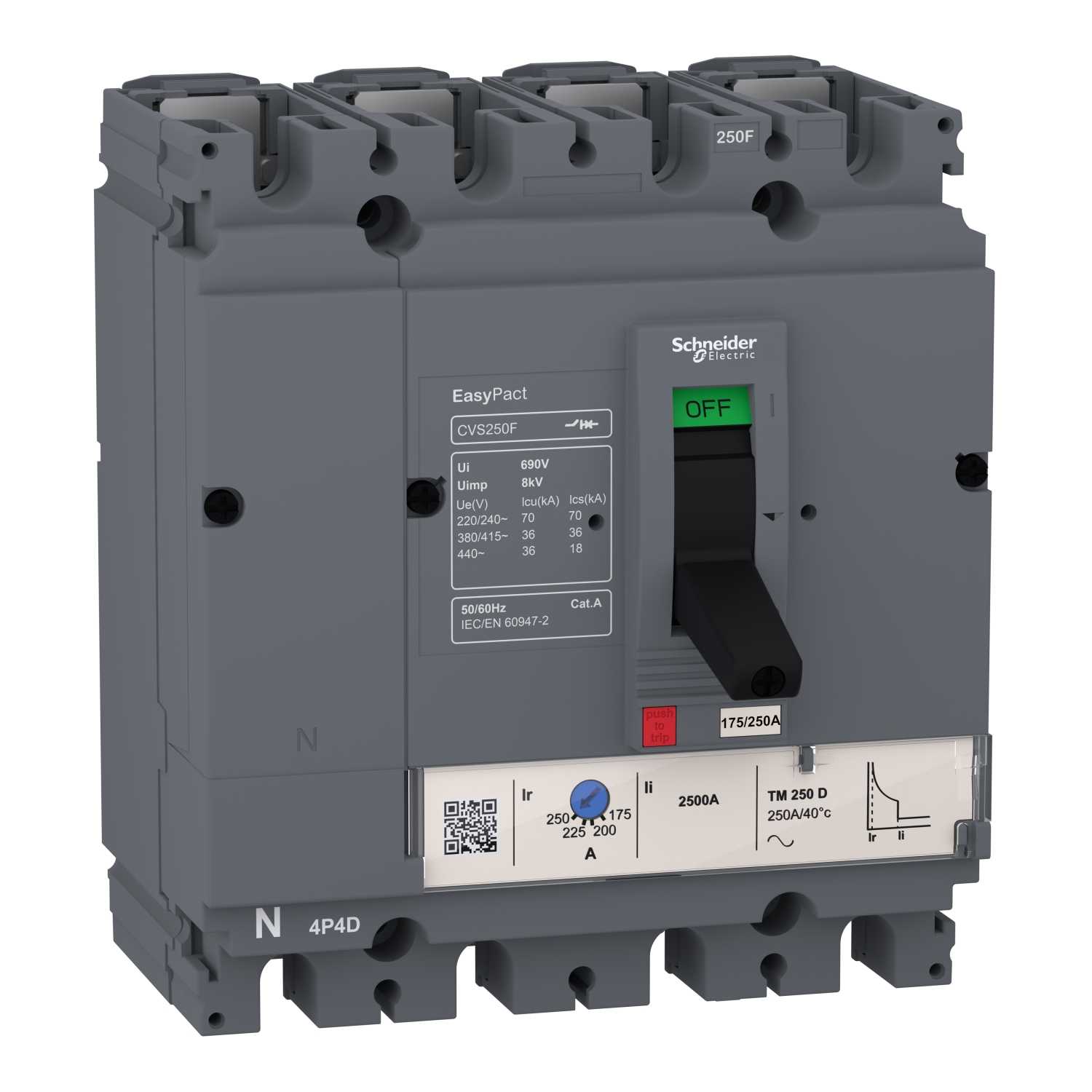 Schneider Electric - ComPacT CVS100F med vern TM40