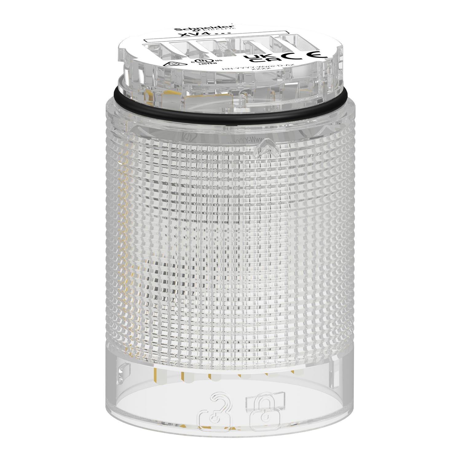 Schneider Electric - Lysenhet hvit med fast LED i