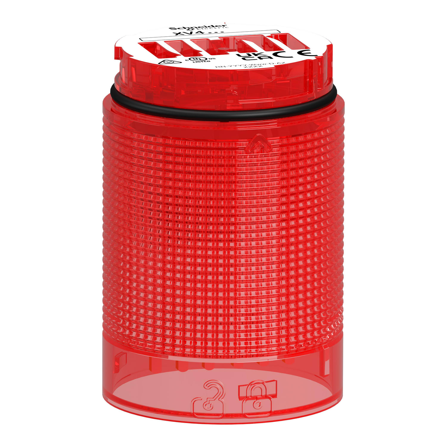 Schneider Electric - Lysenhet med fast LED i rød