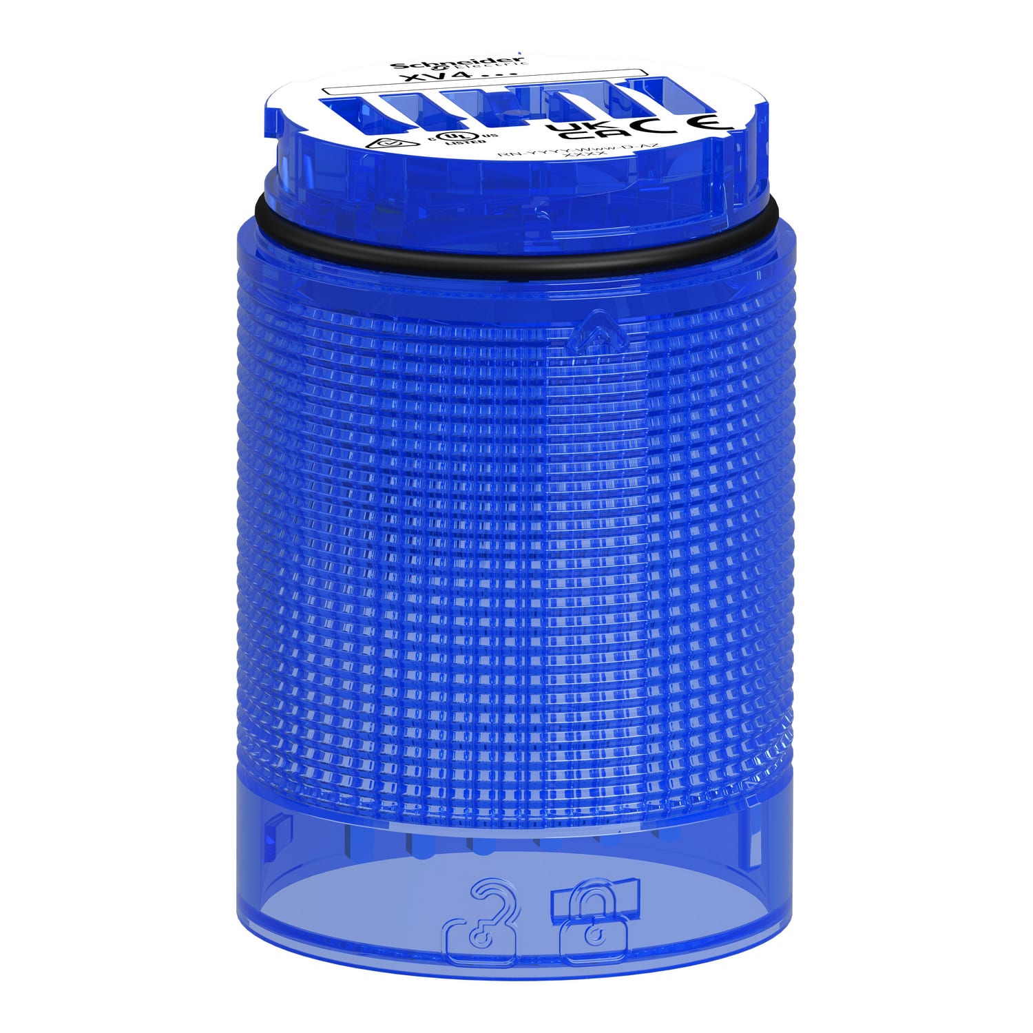 Schneider Electric - Lysenhet med fast LED i blå