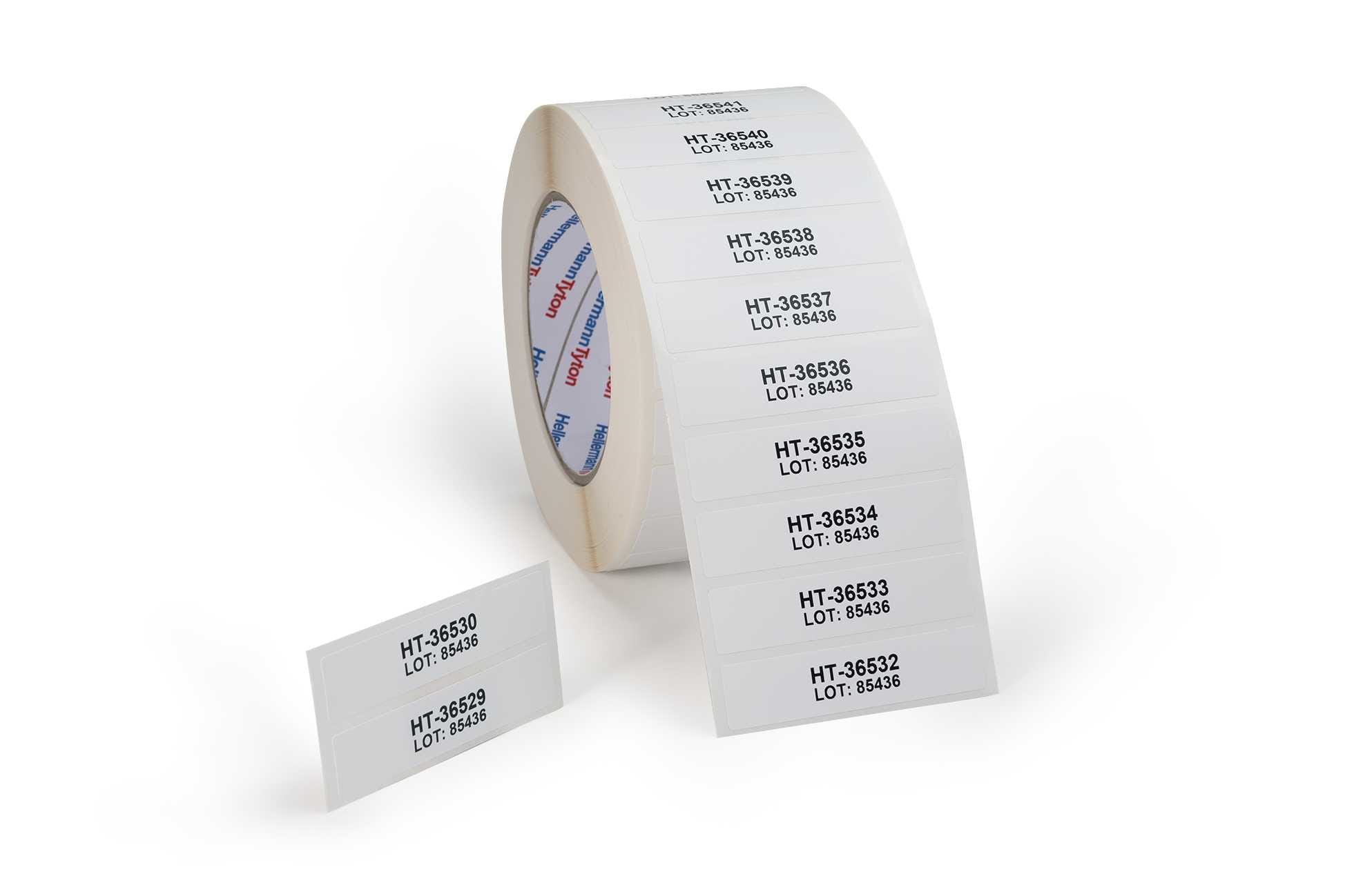 HellermanTyton - Skiltetikett 26x21 hvit