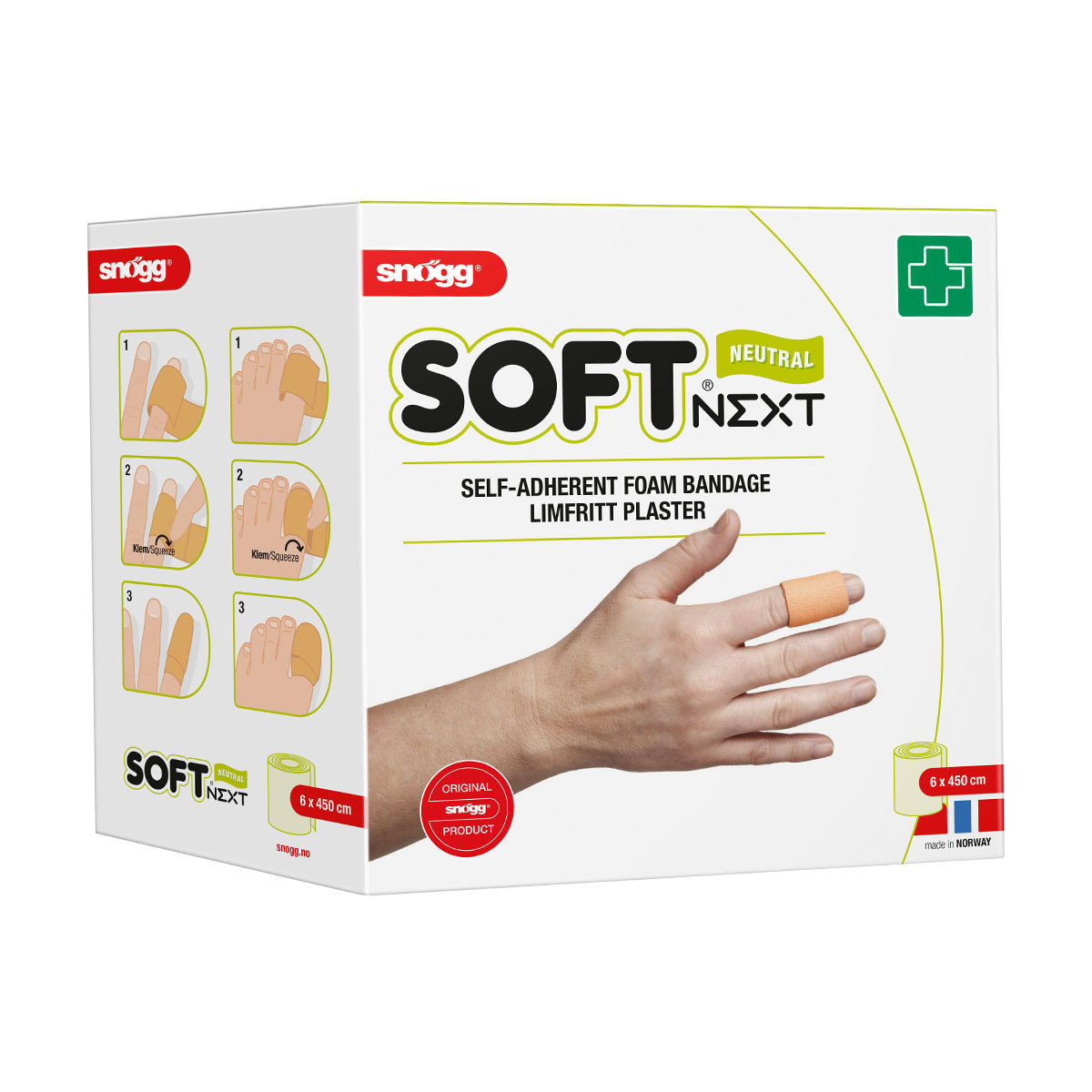 Snögg - Plaster Soft1, limfritt 6cm x 5m