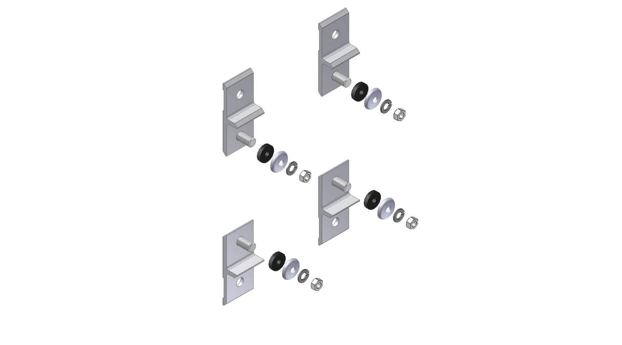 Elsteel - Veggfeste for veggskap i stål