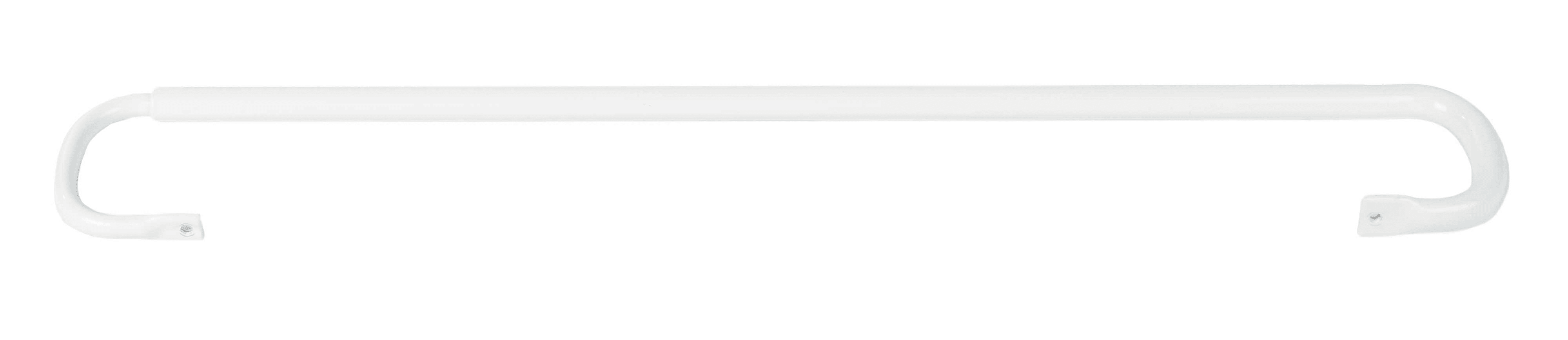 Glen Dimplex - GARDINBØYLE TELESKOPISK HVIT 425-809 mm UNIVERSAL