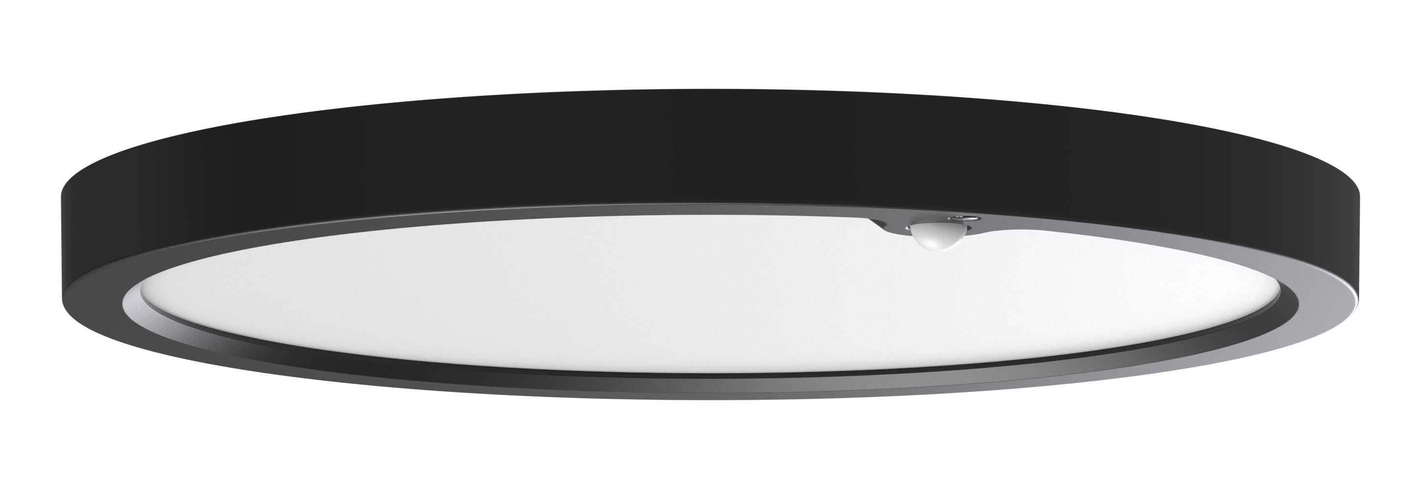 Aneta Lighting - RING 15/300 EVO PIR SORT 3 CCT 30CM SENSOR 14W CRI>90