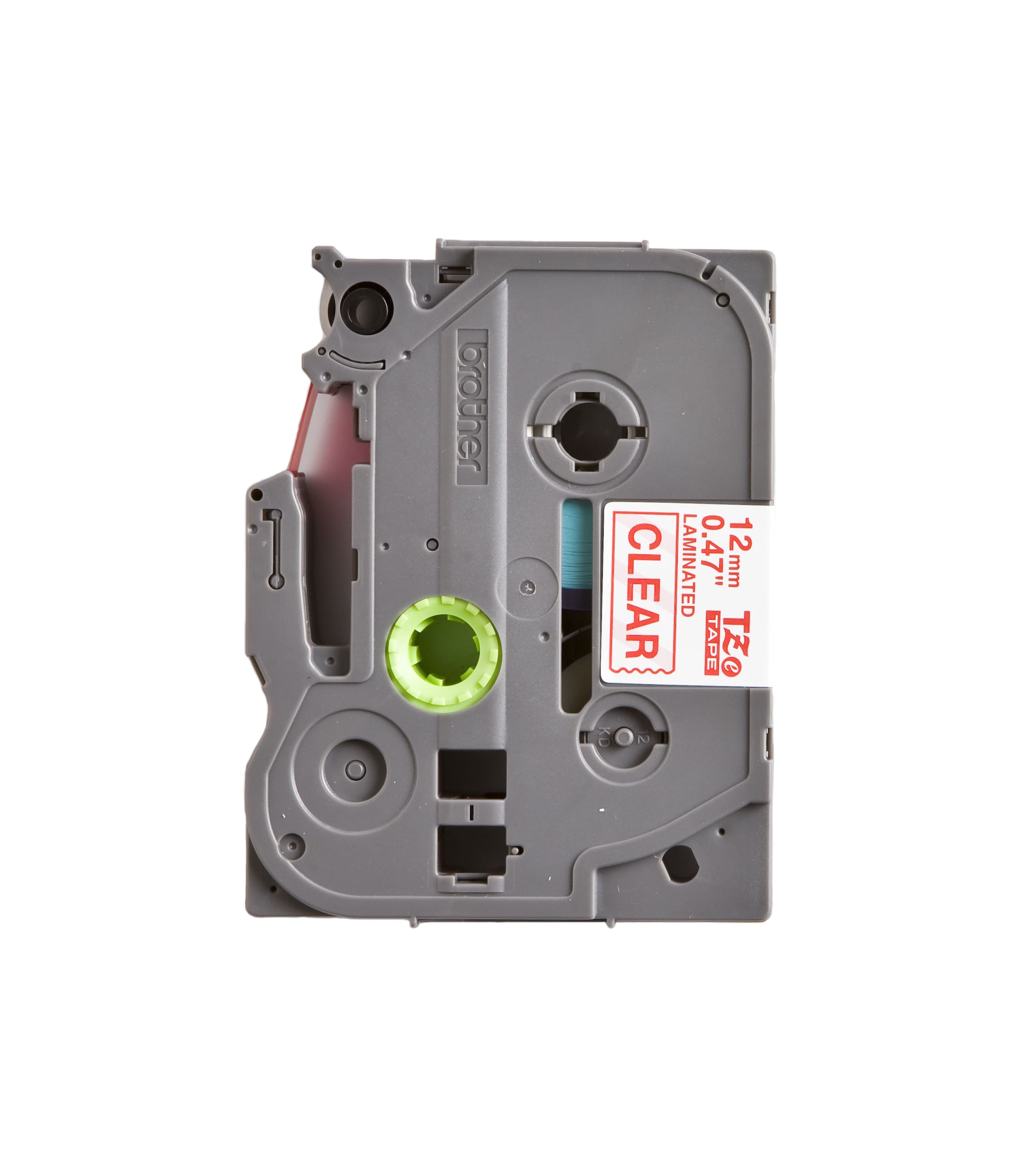 Brother - Brothertape 12mm rød på klar