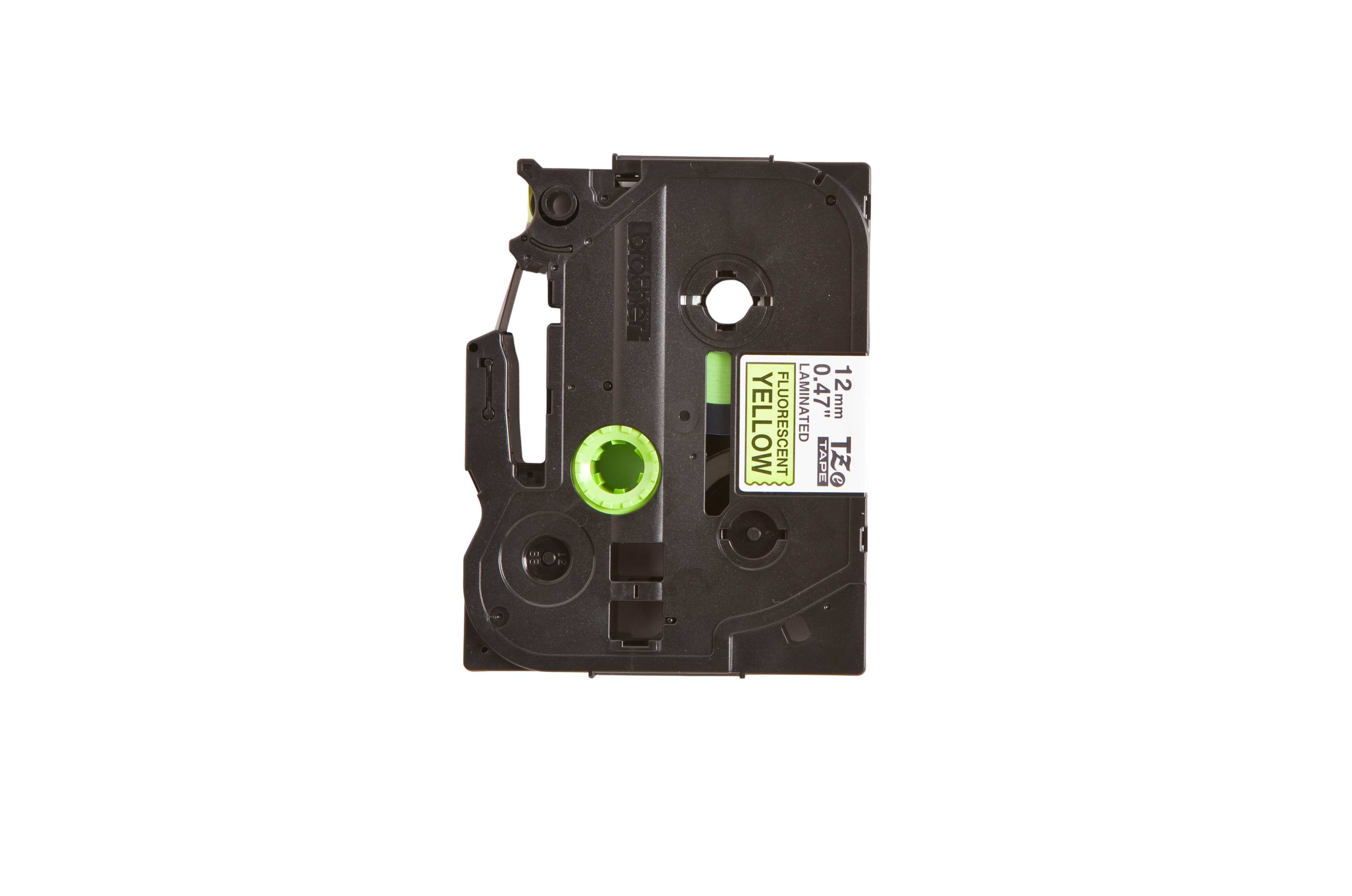 Brother - TZC-31 Tape 12mm sort på fluor gul