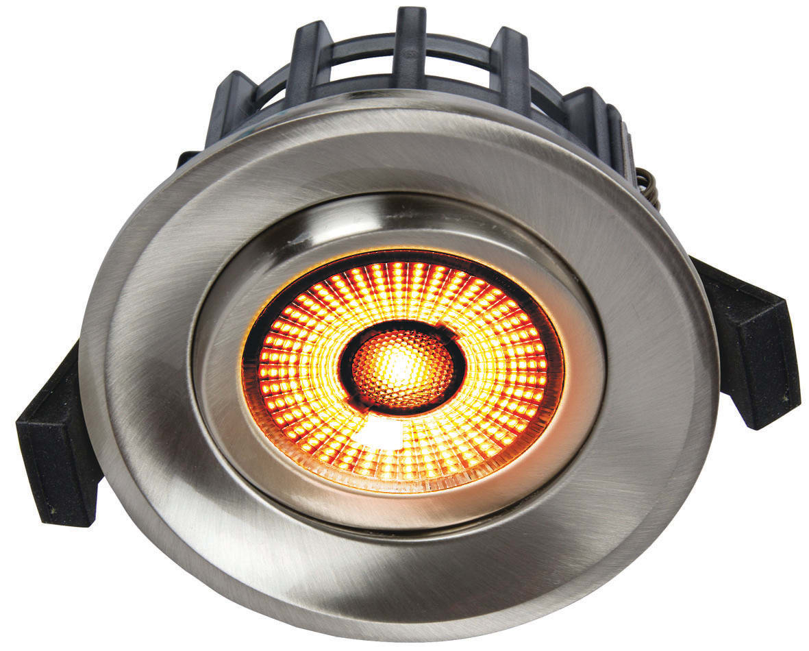 Unilamp - Juno GyroCOB+ 10W WarmDim B.stål IP44