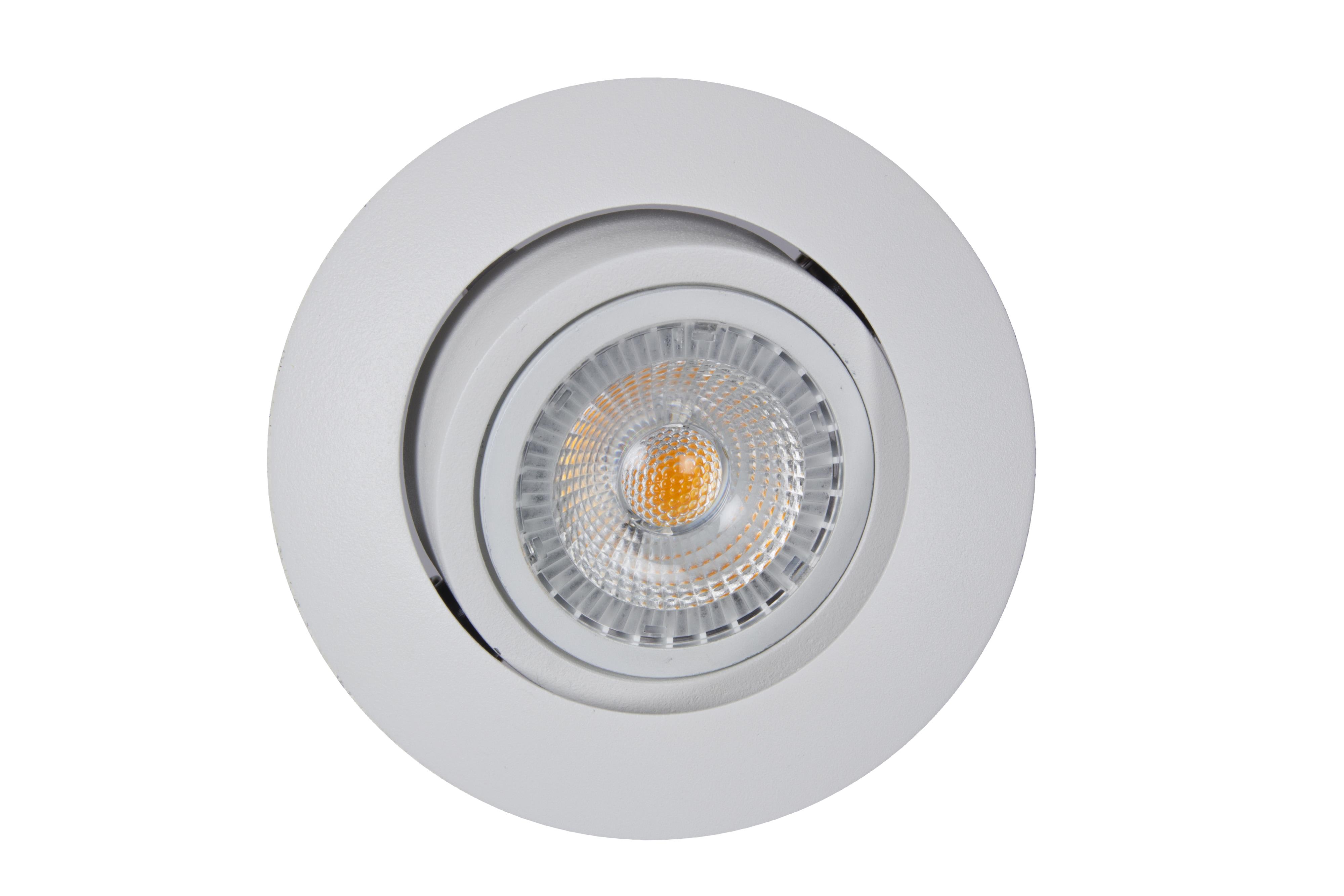 Unilamp - Juno Safe+ WarmDim 6W IP23 MH Matt Hvit LED downlight Ra95