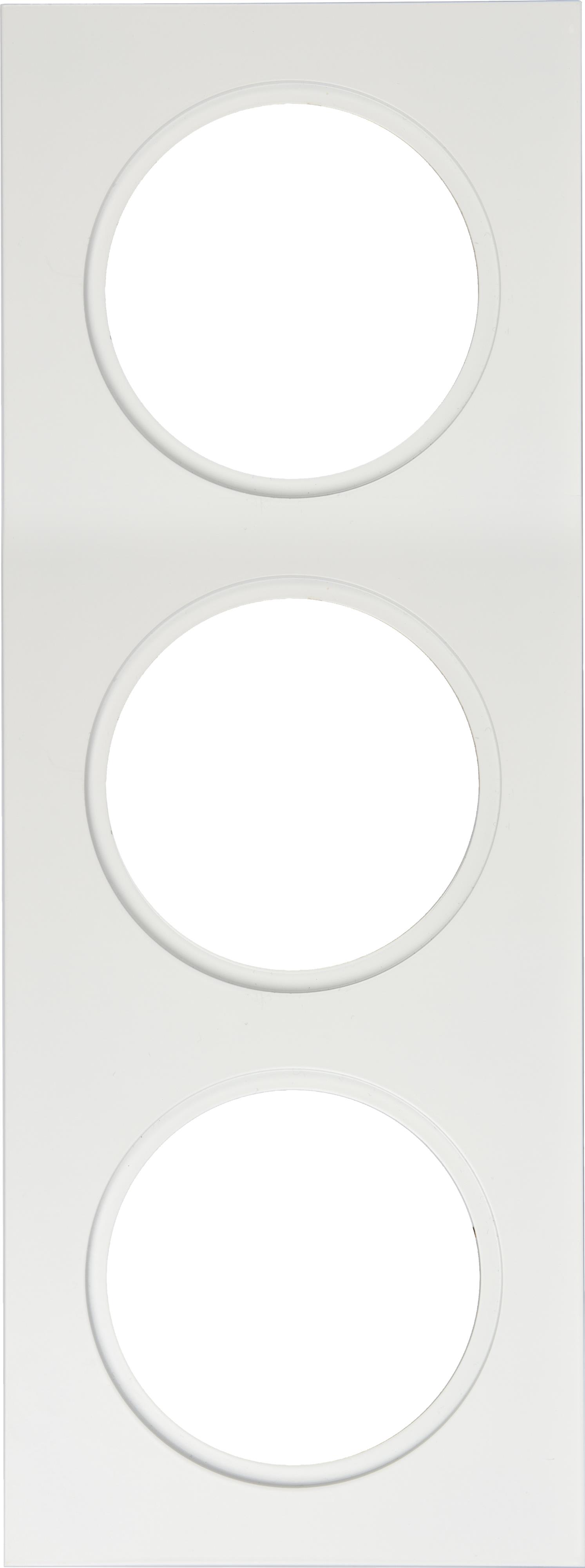 Unilamp - Downlightramme Firkant 120X360MM Matt Hvit