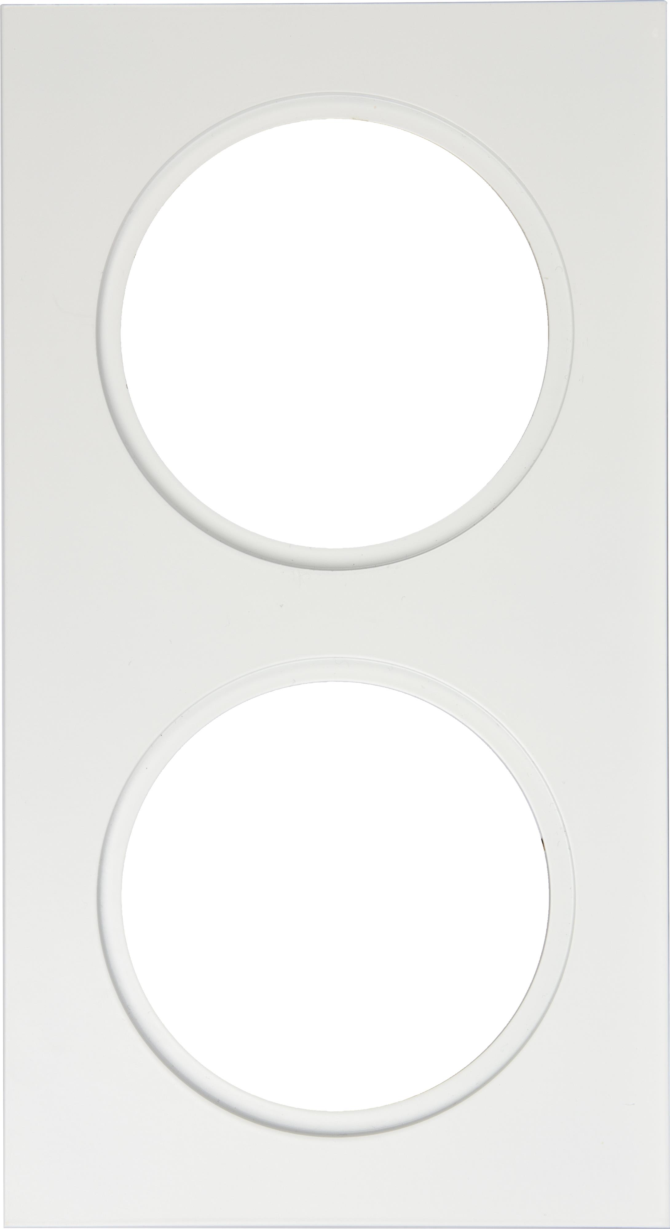 Unilamp - Downlightramme Firkant 120X240MM Matt Hvit