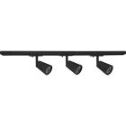 Unilamp - Titan spotskinne LED Kony 3X6,5W Spot Matt Sort