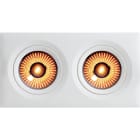Unilamp - Gyro Frame WarmDim 2 Matt Hvit Downl. 2x9W rektang. m/drive