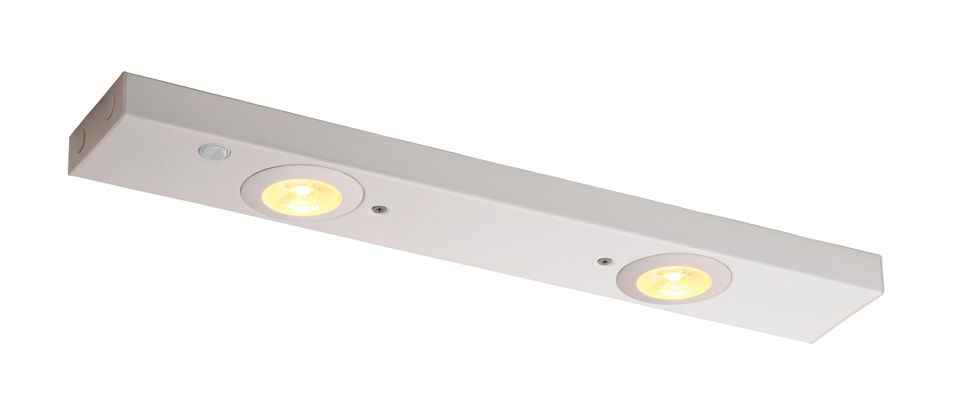 Unilamp - MasterChef 2x4W WarmDim M.Hvit Benkarmatur m/bryter. Dimbar