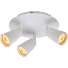 Unilamp - Kony WD LED Rondell M. Hvit Leveres med 3x5,5W WarmDim LED