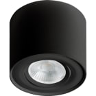 Unilamp - Gyro Surface Rund SORT 1x8W 2700K UTENPÅLIGGENDE