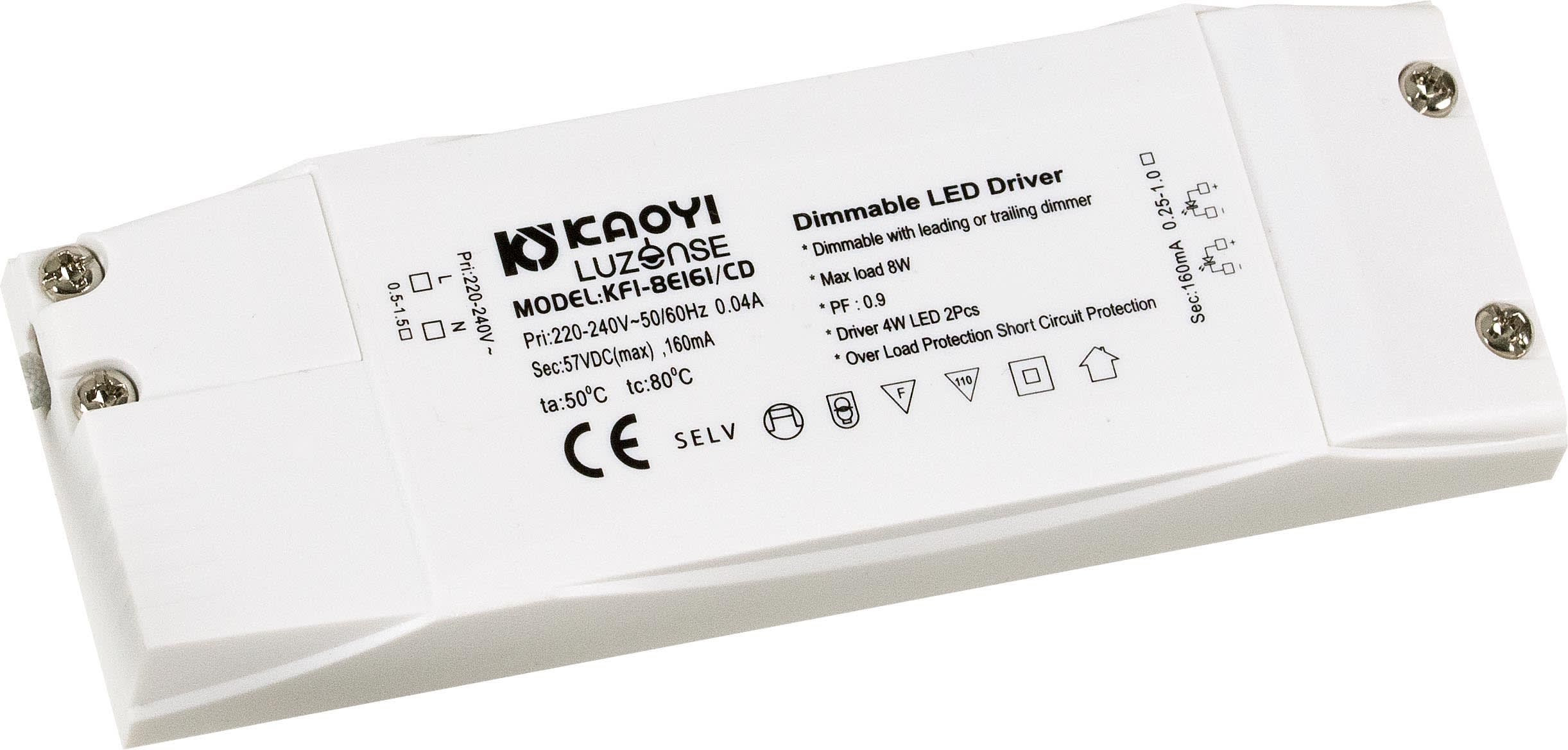 Unilamp - Driver 2x4W 160mA Dim for 2stk UnoCob WarmDim.