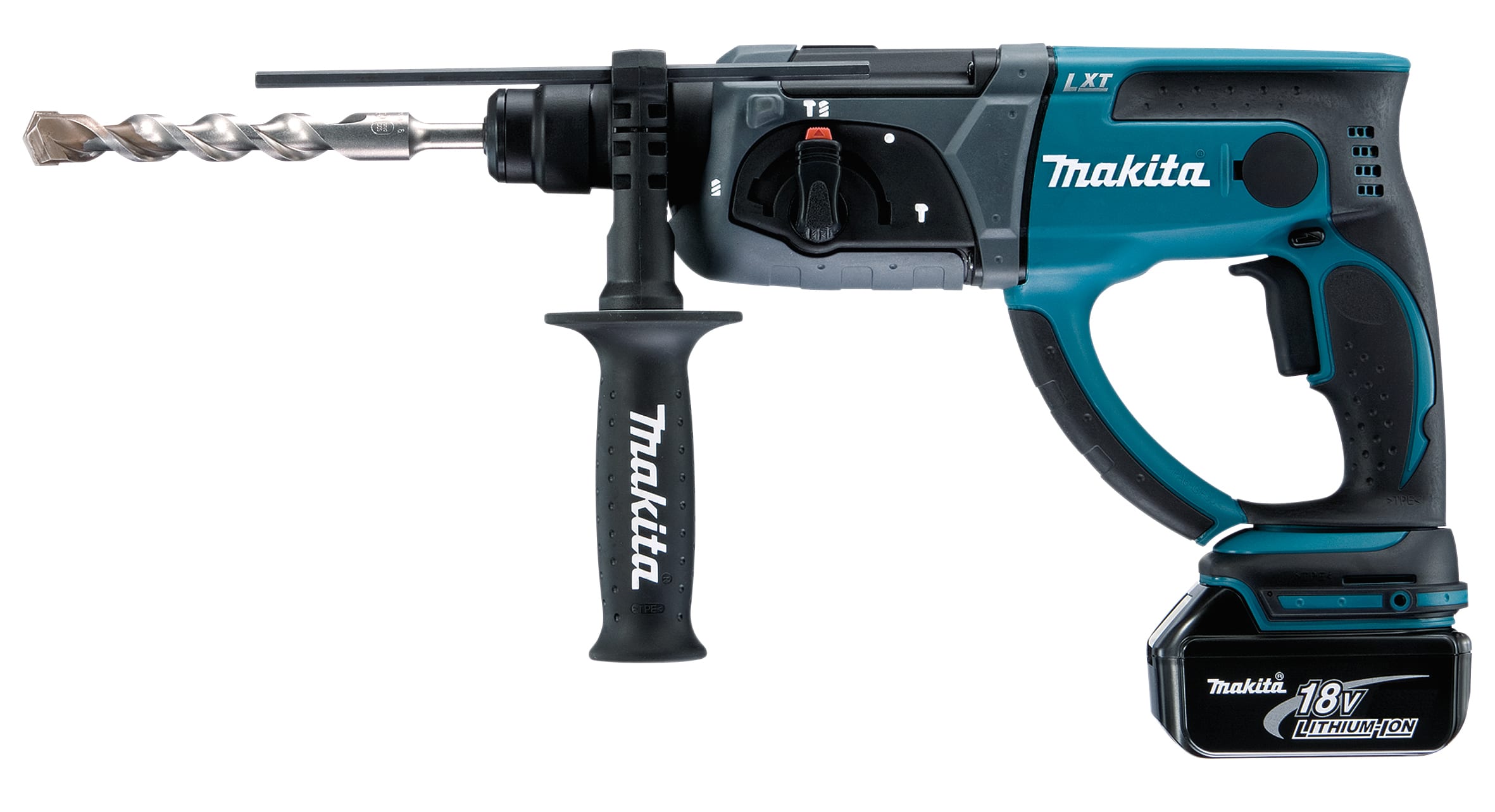Makita - Borhammer 18V SDS+ DHR202RTJ med 2stk 5Ah batterier og lader i koffert.
