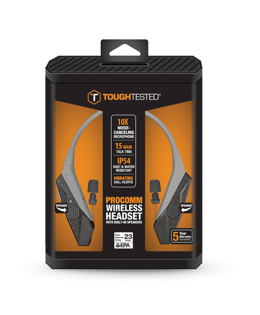 ToughTested - Bluetooth-neckband m/noise cancellation