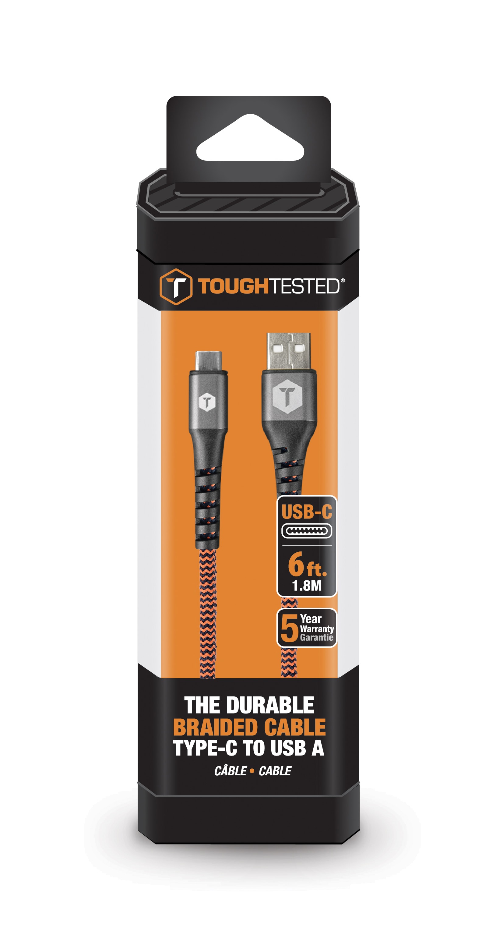 ToughTested - Ladekabel Type C 1,8m