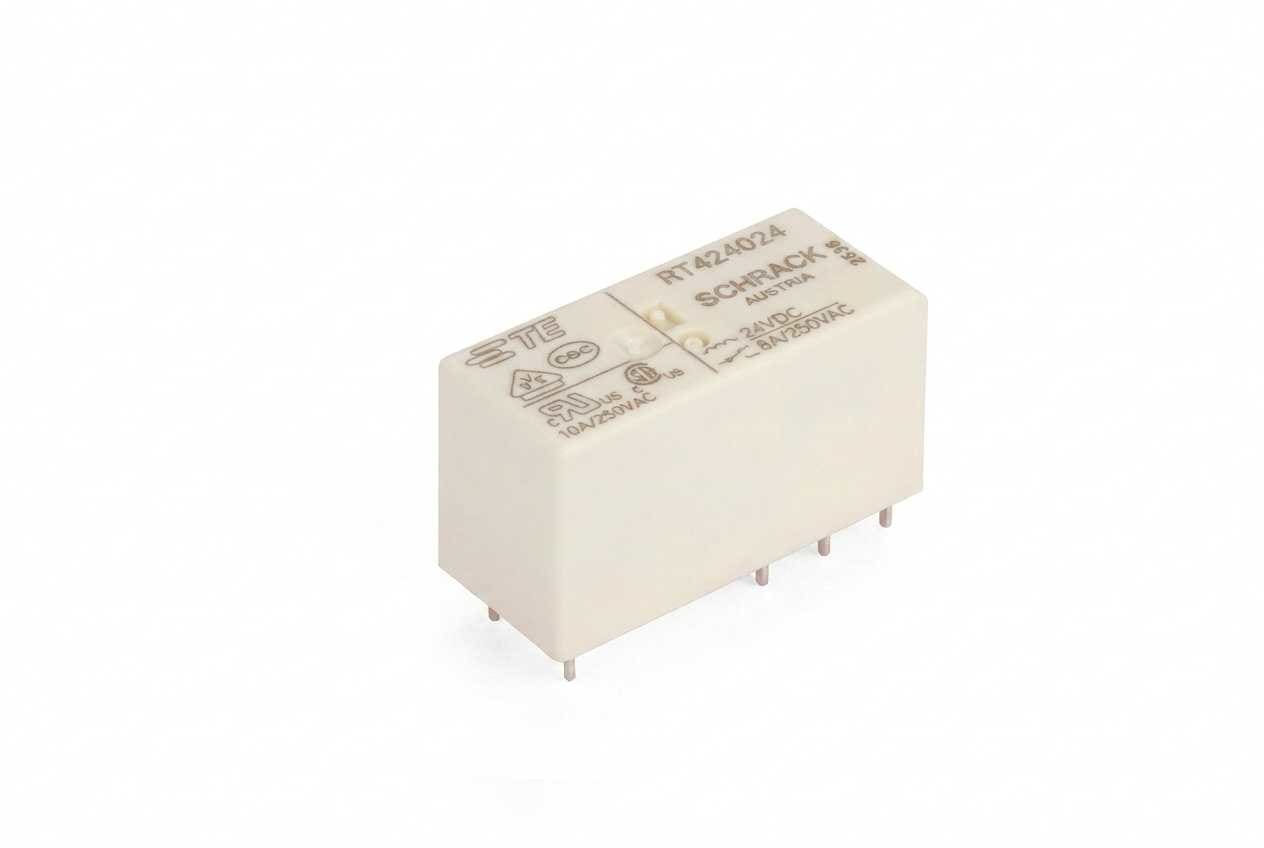 Schrack - MINIATYRRELE RT424024 24VDC  2V/8A SCHRACK