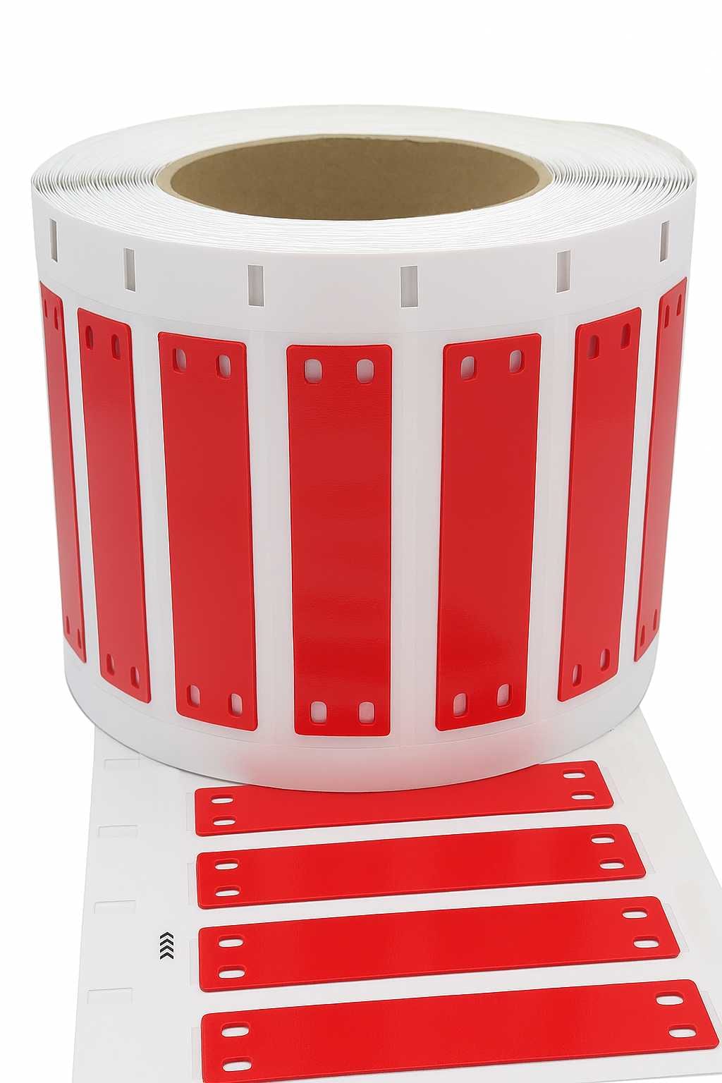 HellermanTyton - Kabelmerke på bane 10x60 rød