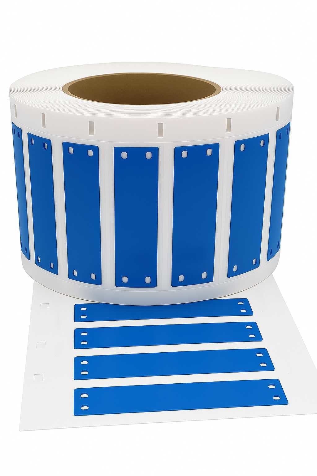 HellermanTyton - Kabelmerke på bane 15x75 blå