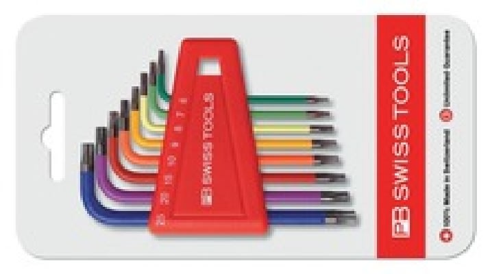 PB SWISS TOOLS - Fargekodet torx-sett TX6-25