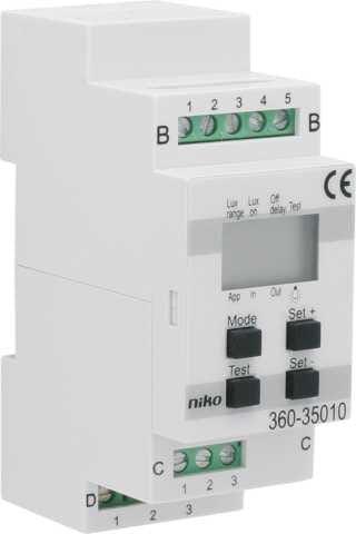Function - Kontroller for bevegelsesstyring av lys, system 24V,modulærfor ute/inne belysning 230V/2300W/1200VA