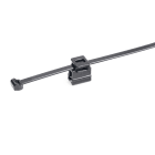 HellermanTyton - Edge klips m buntebånd, Stender feste, type T50ROSEC4B-MC5-BK-D1