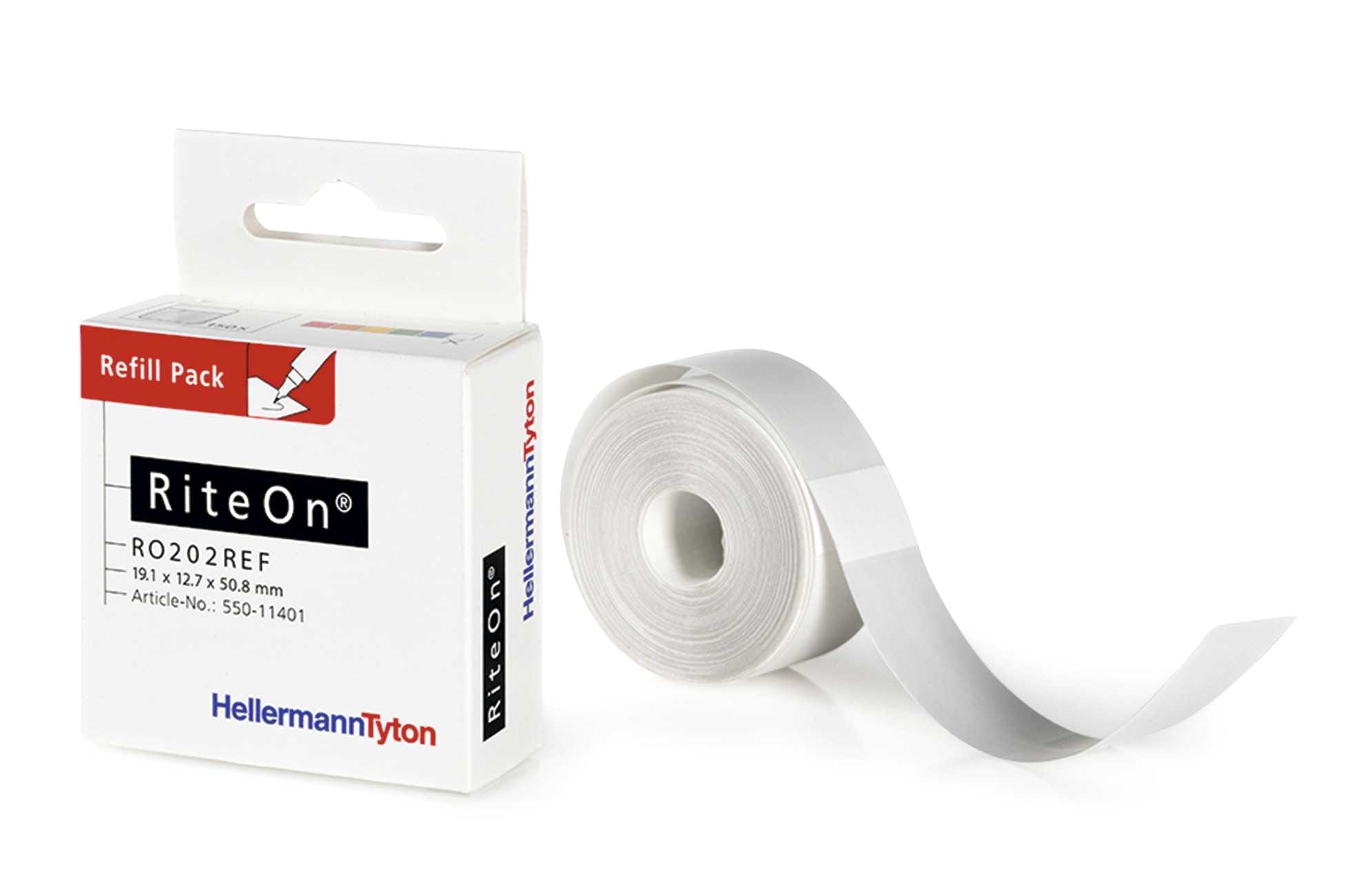 HellermanTyton - RO202 Refill-100-Hvit
