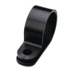 HellermanTyton - P-clips sort, Kabel-Ø = 12,5mm