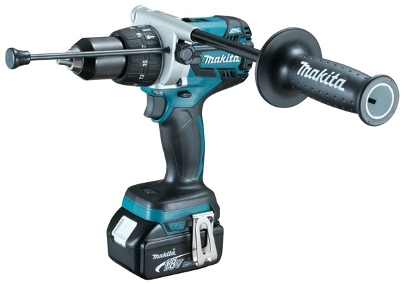 Makita - Borskrutrekker m/slag 18V 5Ah DHP481RTJ komplett Makita