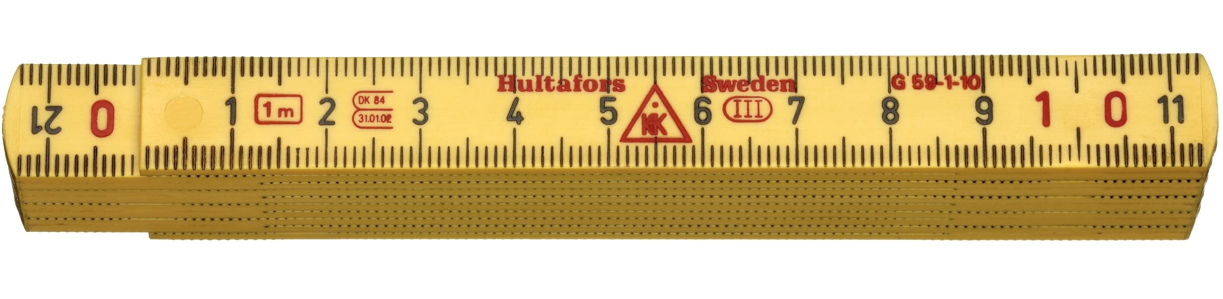 Hultafors - Meterstokk mini, glassfiber 1m