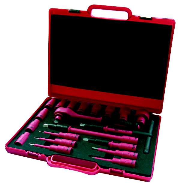 Haupa - 1000V skrallesett 1/2" - 20 deler i koffert