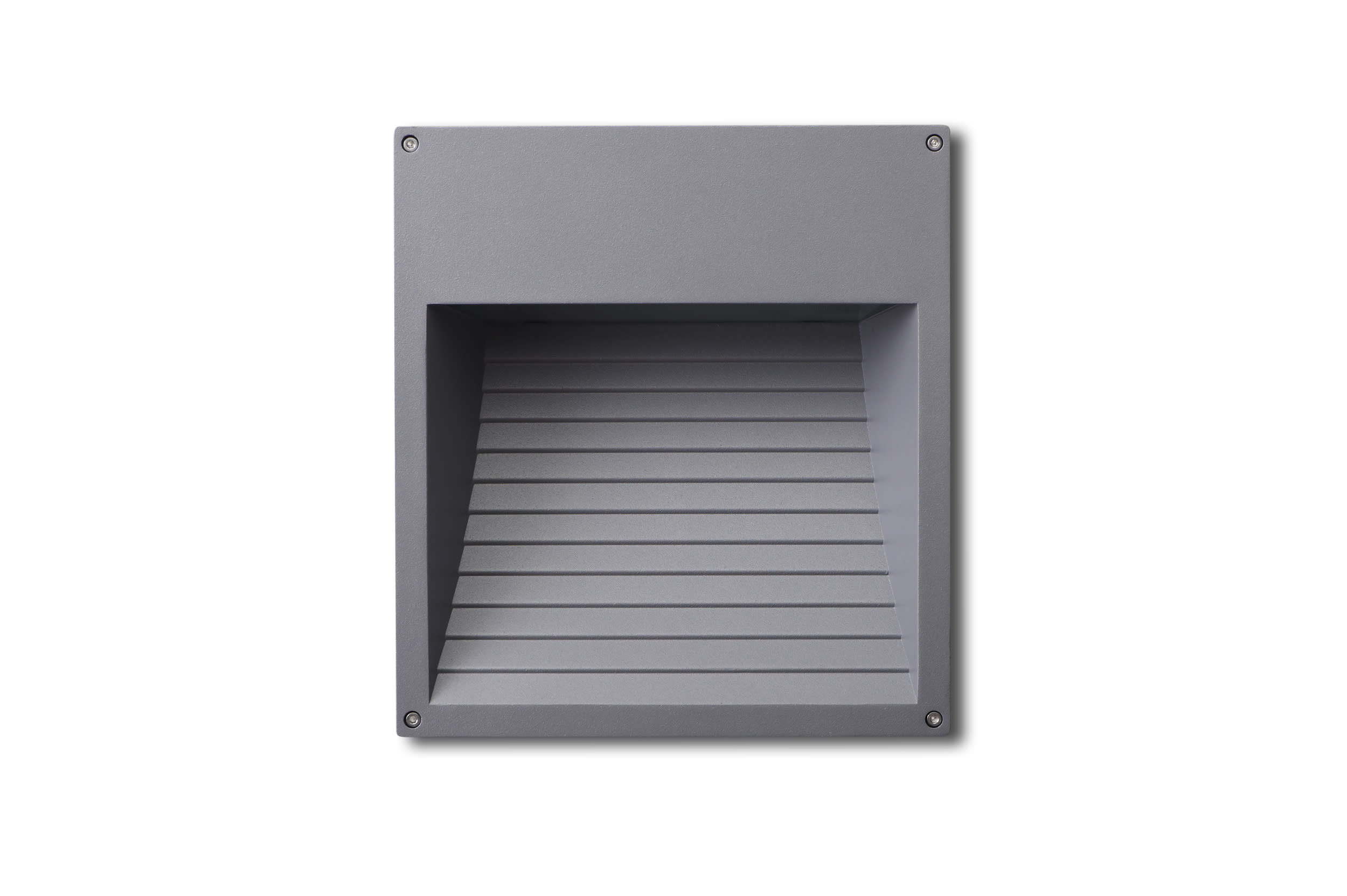 Unilamp - Pluto Slim Ramp LED 12W Sølv, innfelt/støpt m/boks