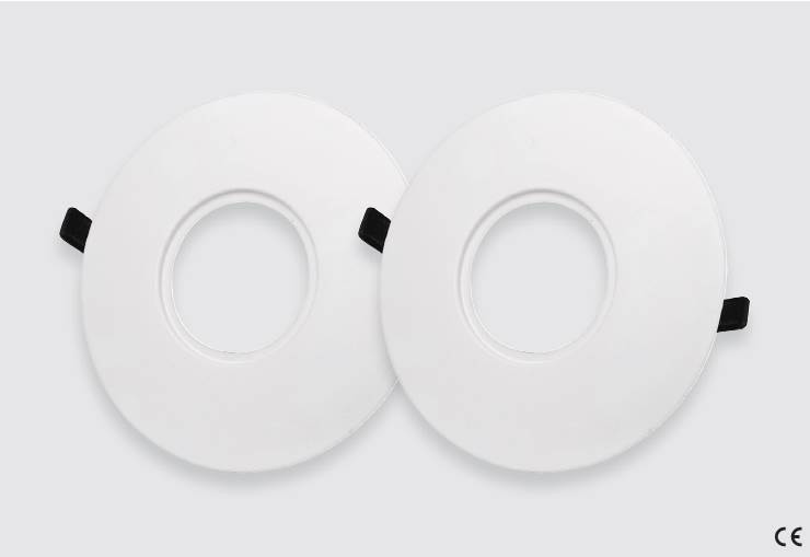 Unilamp - Rehabplate Rund 215MM HVIT til 94-96mm downlights