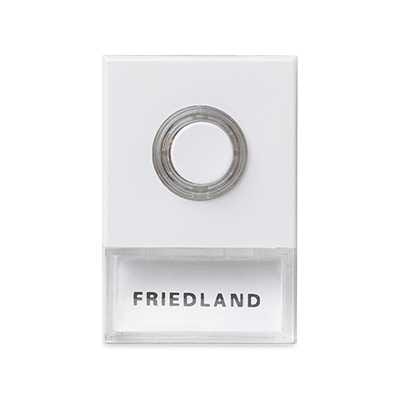 Friedland by Honeywell - RINGEKNAPP D723W PUSHLITE HVIT  FRIEDLAND