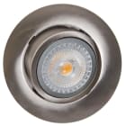 Unilamp - Juno Safe LED 6,5W SGU10 Børstet Stål LED downl. Ra95