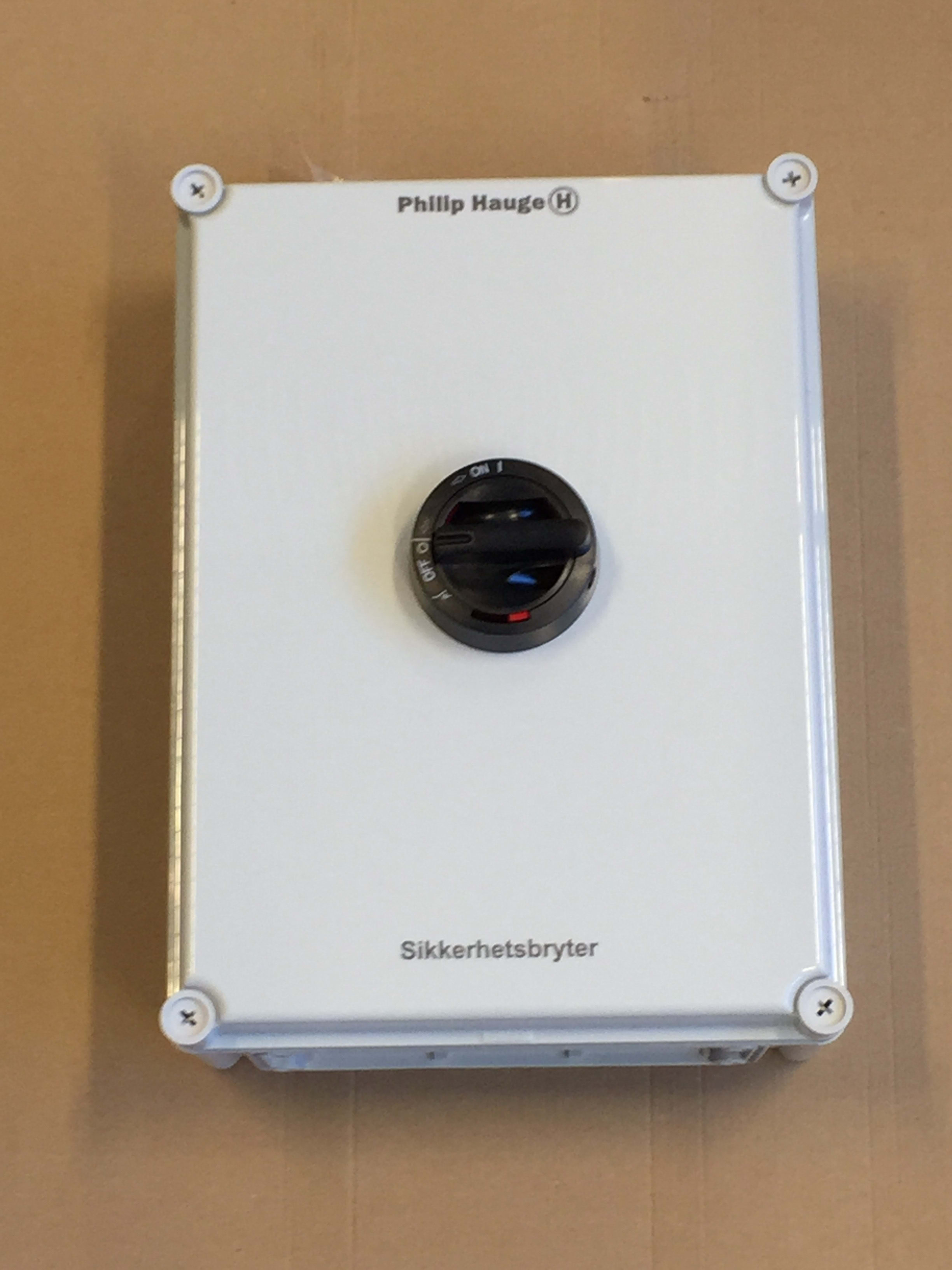 Philip Hauge - Sikkerhetsbryter HAUGE KUM 3160T1.V (T/B) IP65 (MF01)