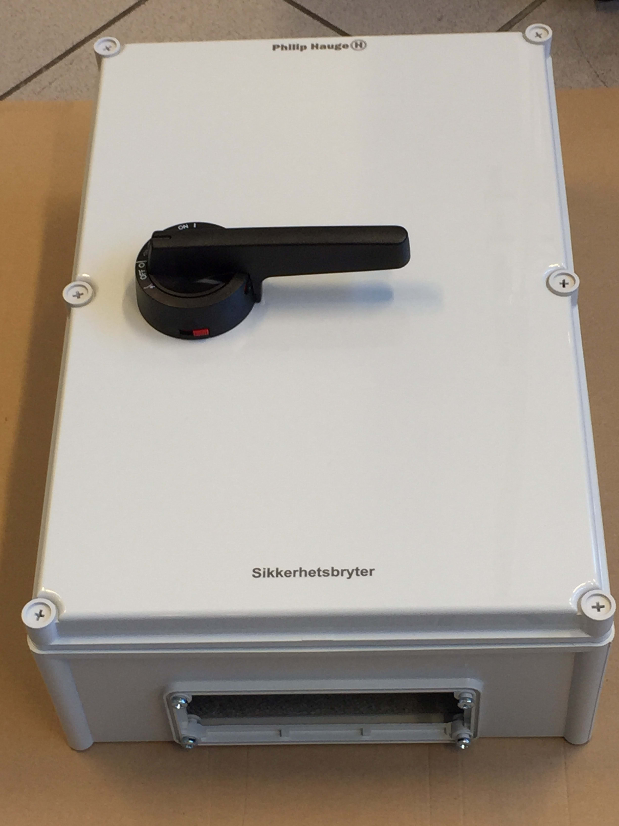 Philip Hauge - Sikkerhetsbryter HAUGE KUM 3250AVT1.V (B/B) IP65 (MF03)