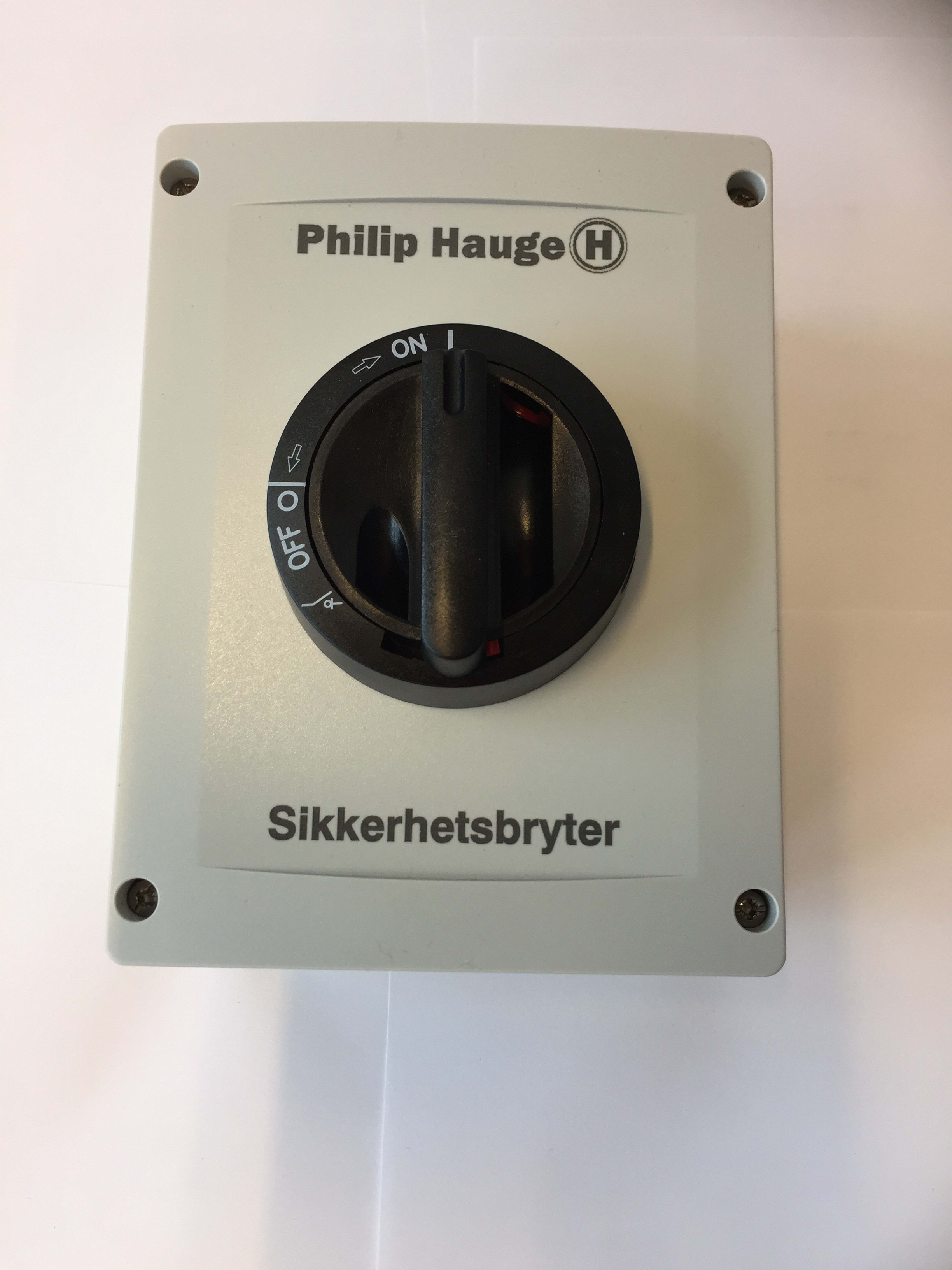 Philip Hauge - Sikkerhetsbryter HAUGE KUM 332U1.V/Au (U3) IP66 1NO+1NC