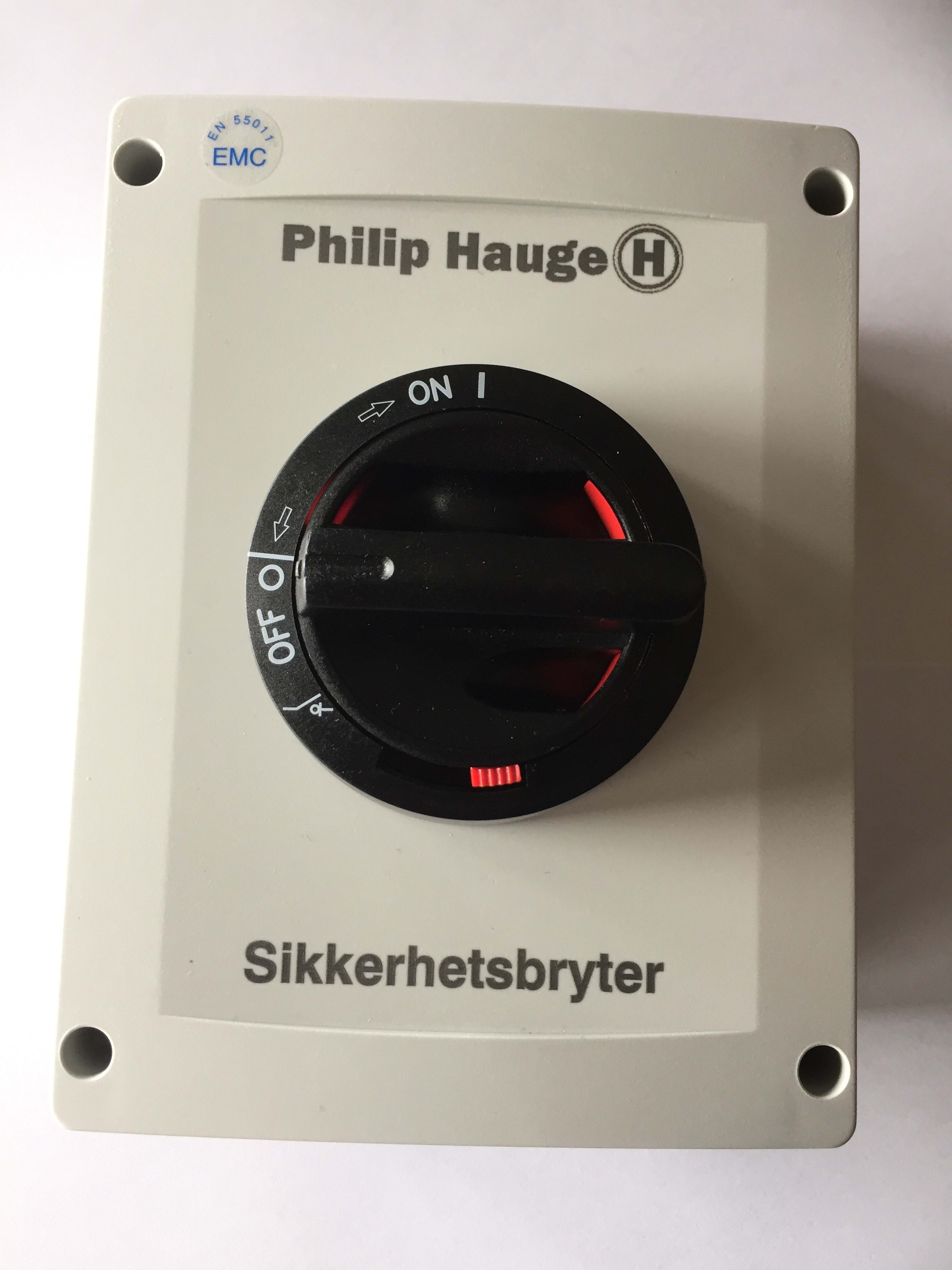 Philip Hauge - Sikkerhetsbryter HAUGE KUM 3160T1.V/EMC IP65 (MF11UL)
