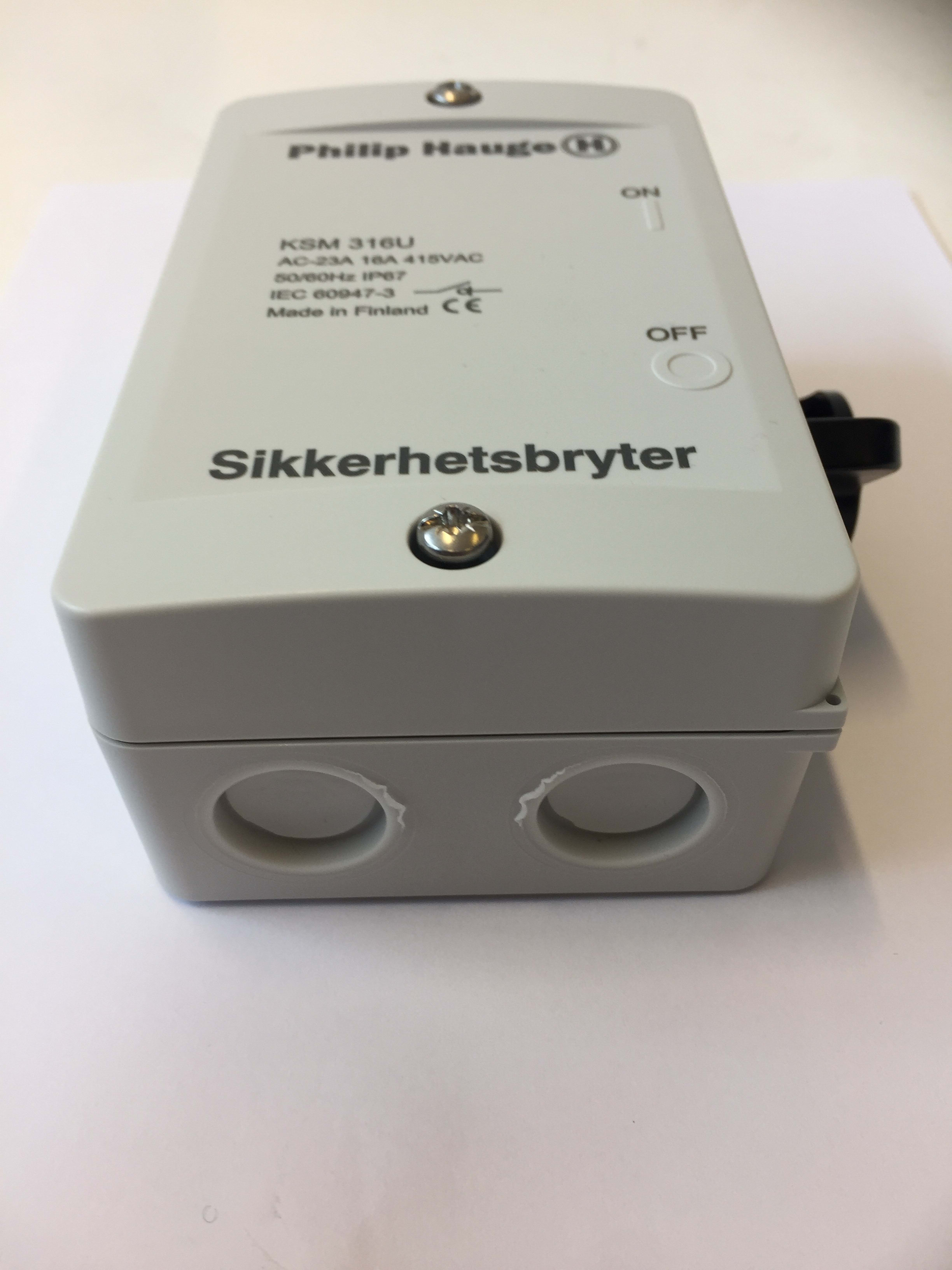 Philip Hauge - Sikkerhetsbryter HAUGE KSM 225U IP67 (U1)