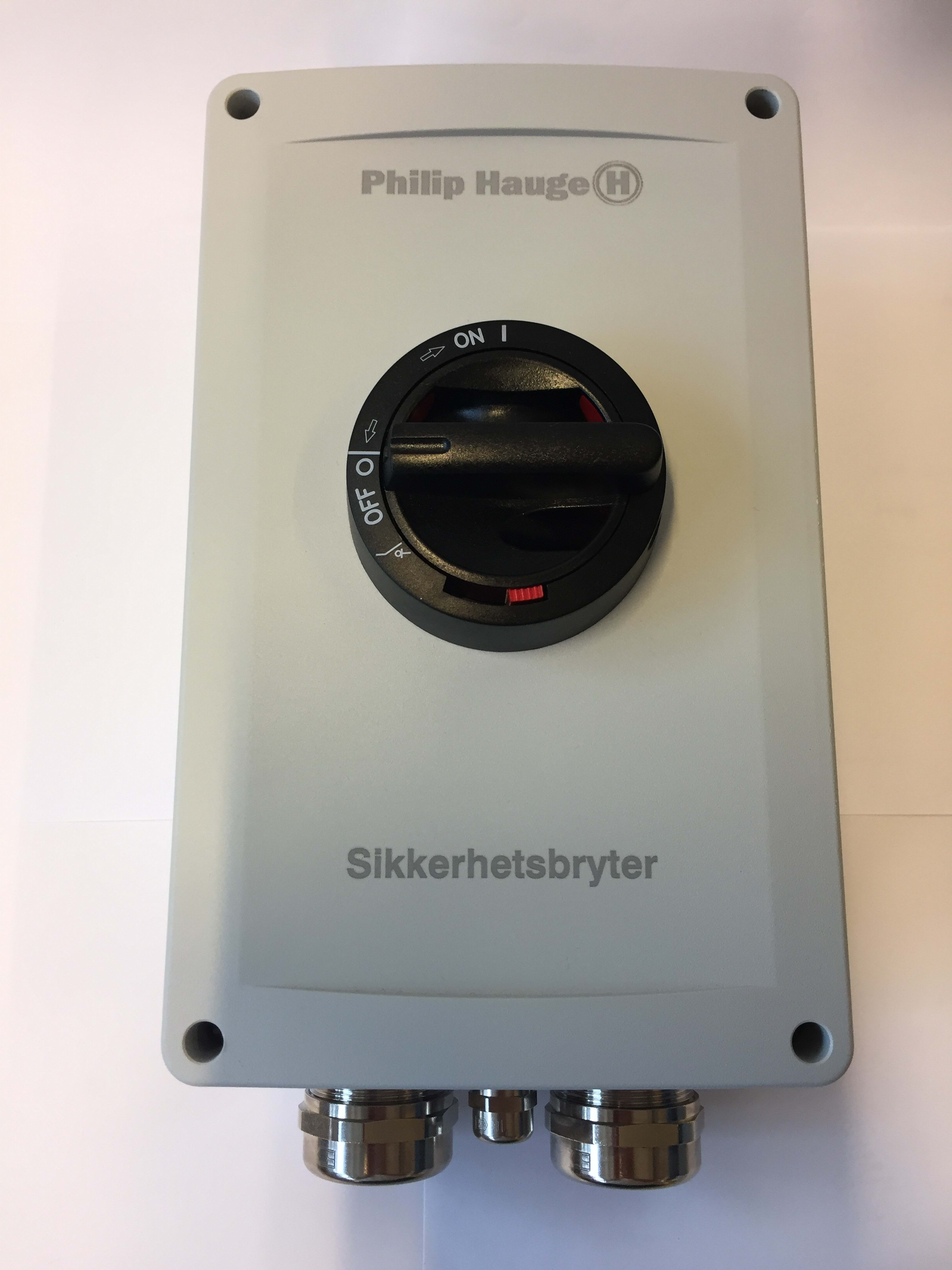 Philip Hauge - Sikkerhetsbryter HAUGE KUA 316U 1.V/EMC IP66 (A2) 1NO+1NC
