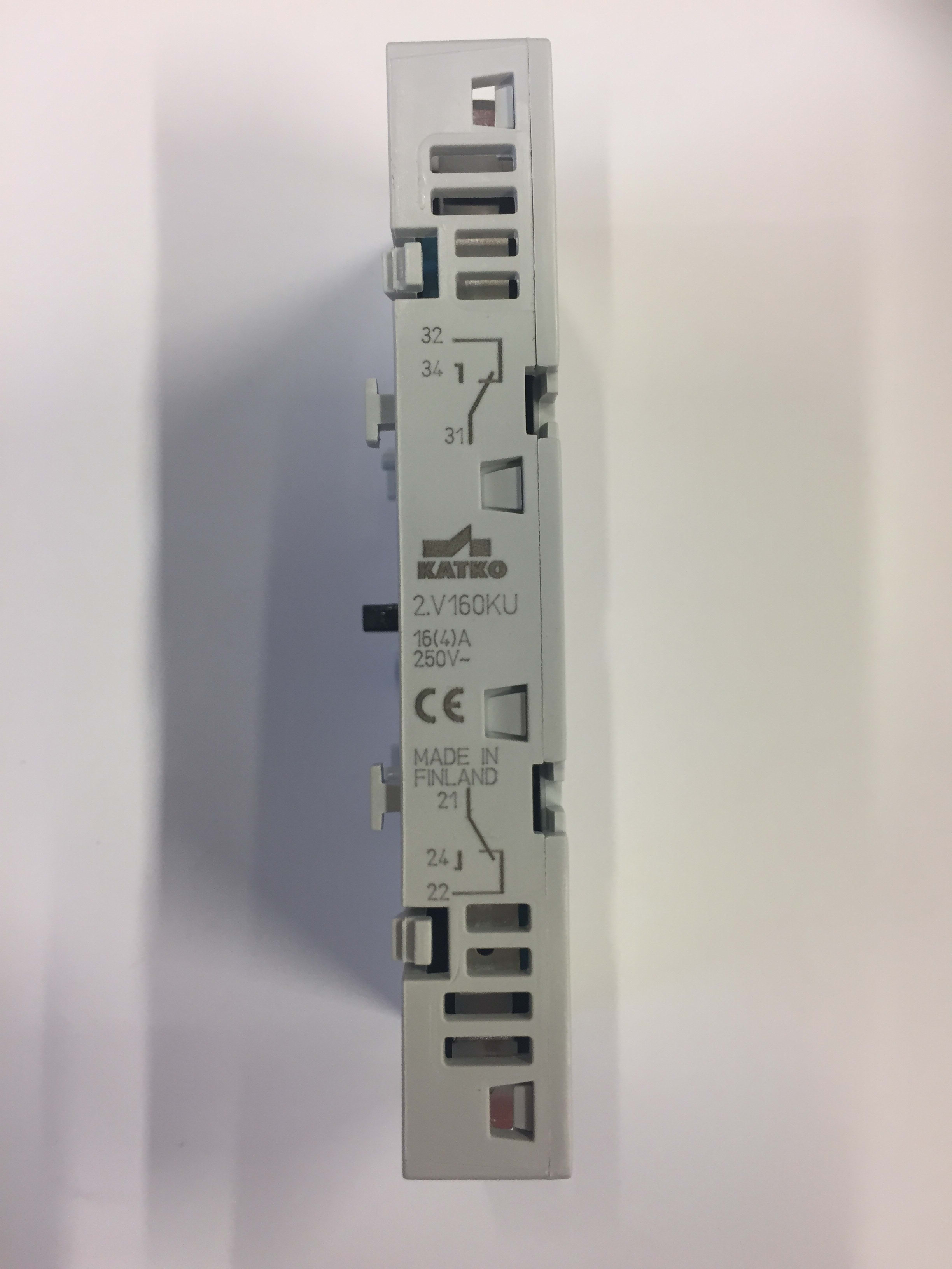 Philip Hauge - Reservedel til sikkerhetsbryter HAUGE Hjelpekontakt sidemontert 2.V 160KU (2NO+2NC) 80-160 Amp. 