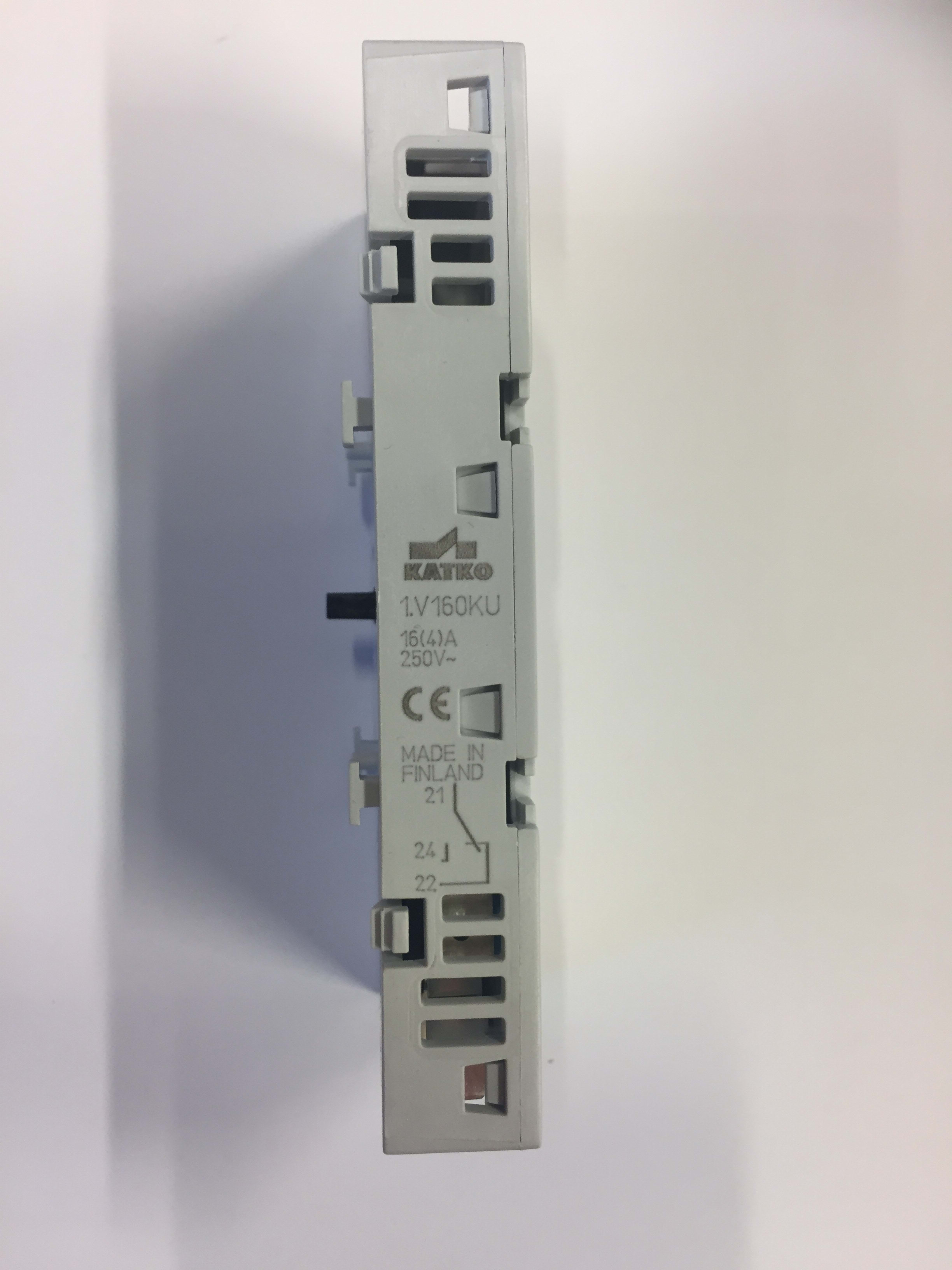Philip Hauge - Reservedel til sikkerhetsbryter HAUGE Hjelpekontakt sidemontert 1.V 160KU (1NO+1NC) 80-160 Amp. Au