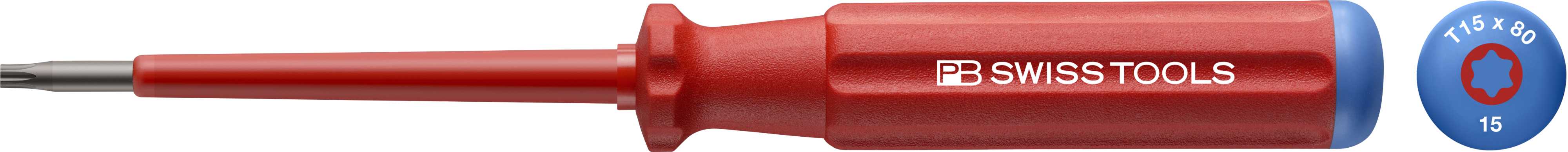 PB SWISS TOOLS - Skrutrekker 1000V Slim TX 15 x 80mm