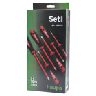 Haupa - Skrutrekker sett 1000V Slim div flat/PH 6-stk